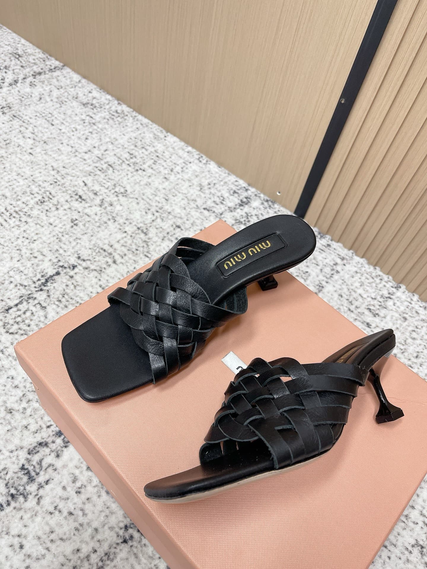 2026 Miu Miu Women Slippers High Heel 5cm