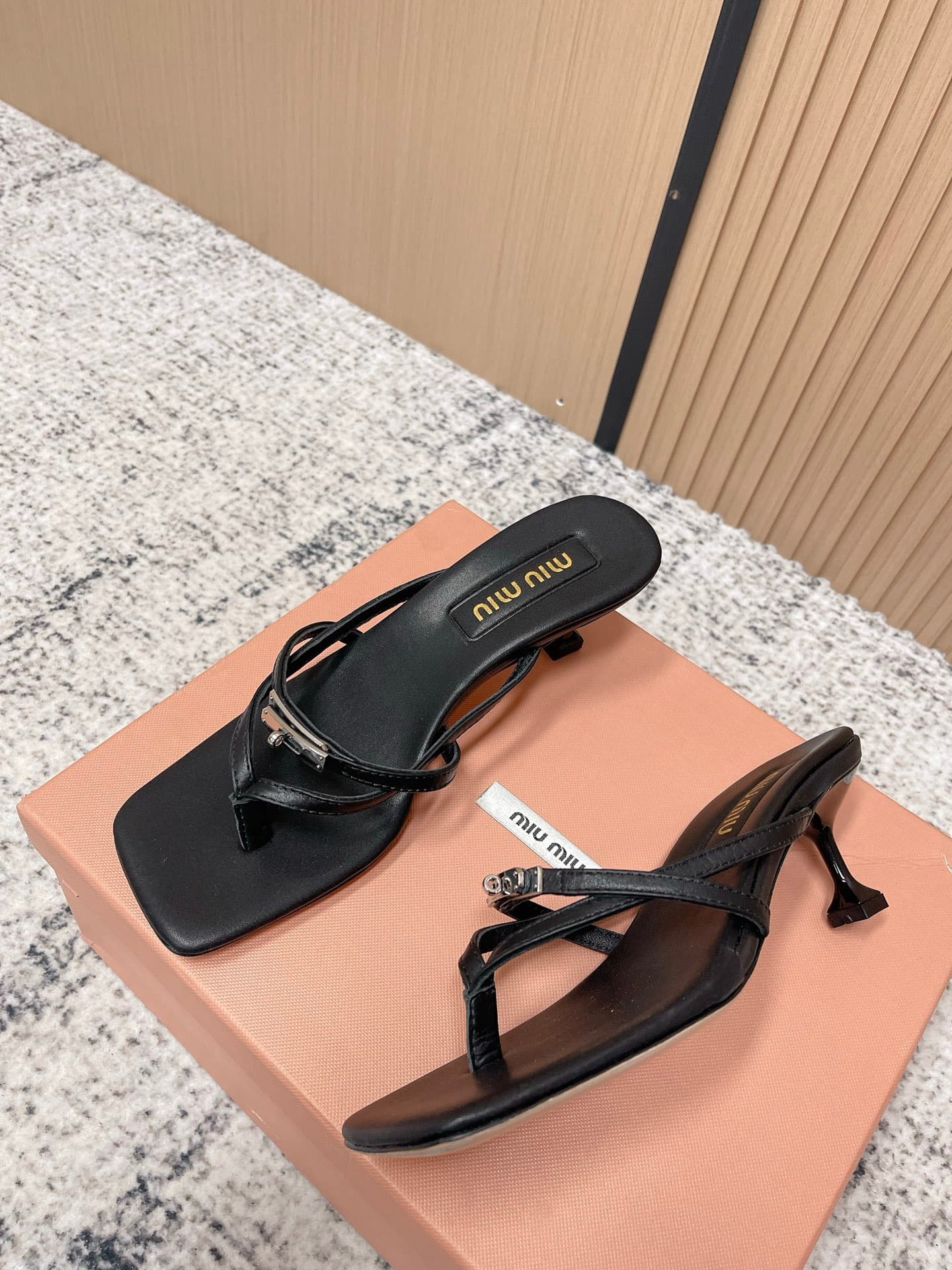 2026 Miu Miu Women Slippers High Heel 5cm