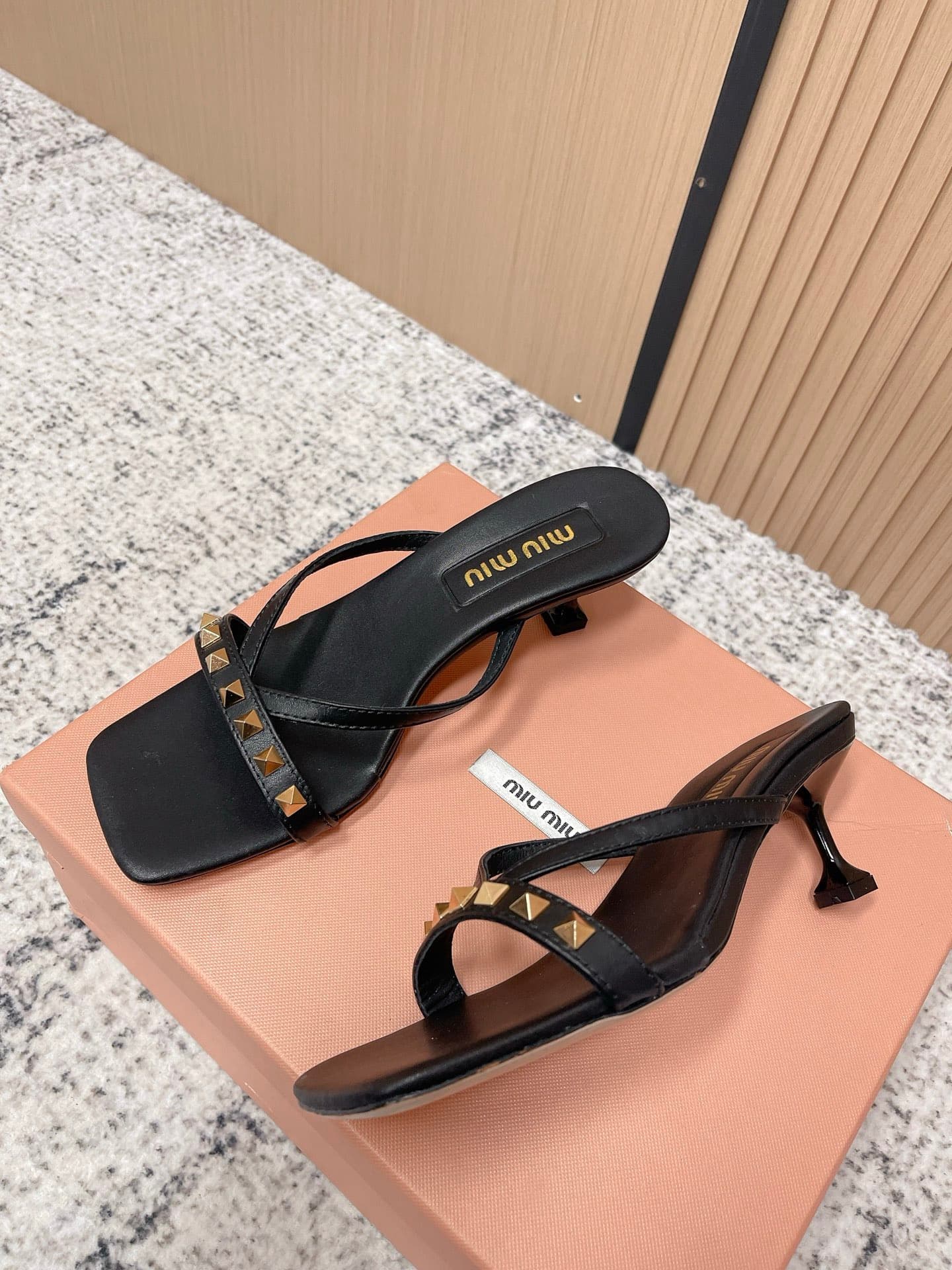 2026 Miu Miu Women Slippers High Heel 5cm