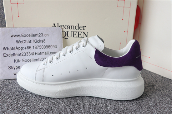 Alexander McQueen White Purple