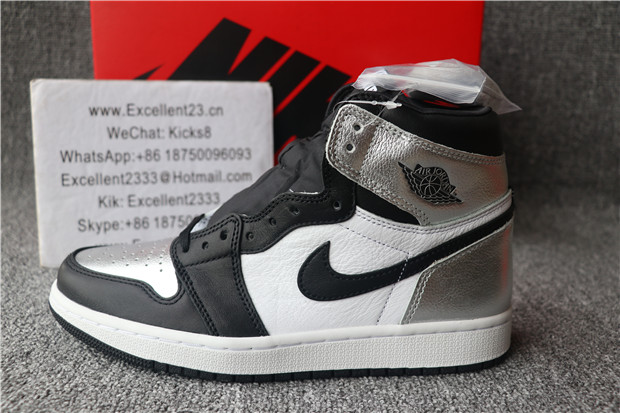 GS Nike Air Jordan 1 Retro Silver Toe