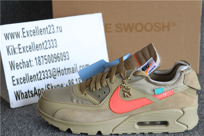 H12 Off White X Nike Air Max 90 Desert Ore