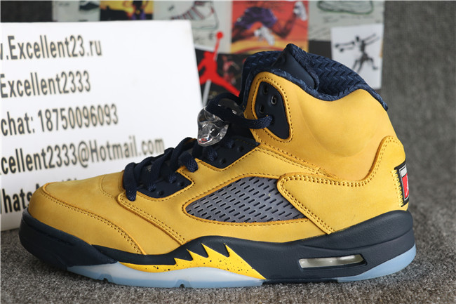 New Nike Air Jordan 5 Retro Michigan