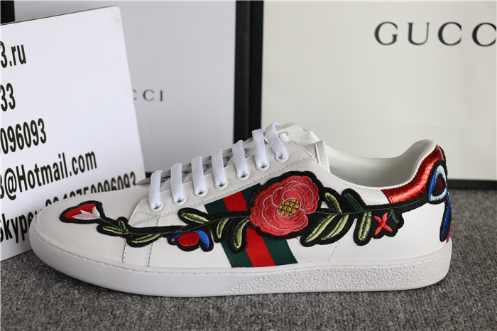 Gucci Ace Embroidered Low Top Sneaker Flower