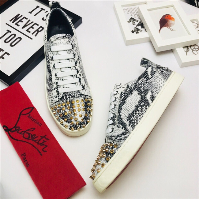 Chirstian Louboutin CL Low Rivet Casual Shoes 013