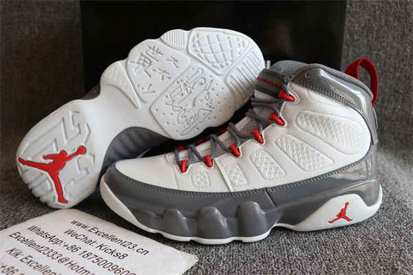 Nike Air Jordan 9 Grey White