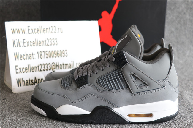 Authentic Nike Air Jordan 4 Retro Cool Grey