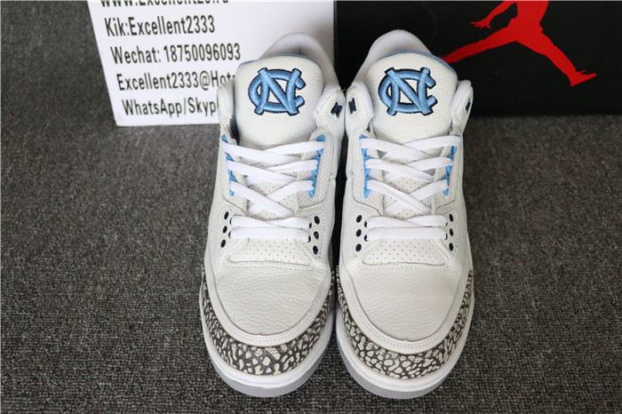 Authentic Nike Air Jordan 3 Retro UNC