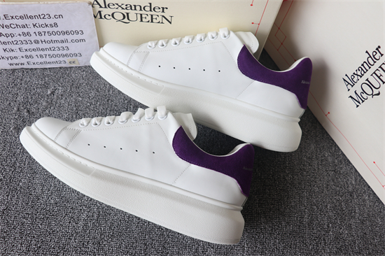 Alexander McQueen White Purple