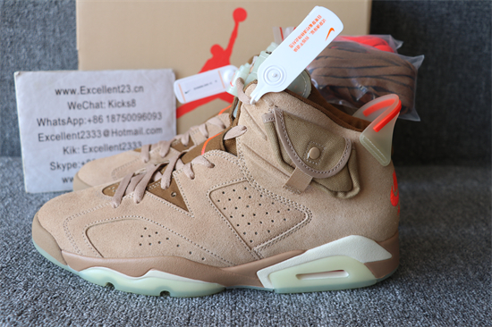 Travis Scott Air Jordan 6 British Khaki