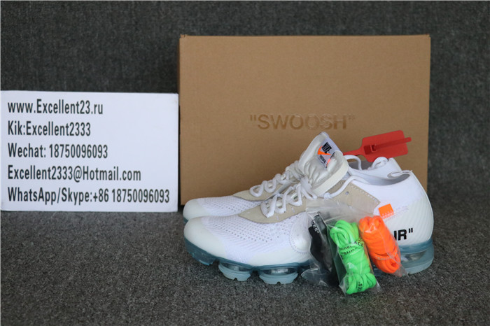 Authentic Off White X Nike Air Vapormax White GS