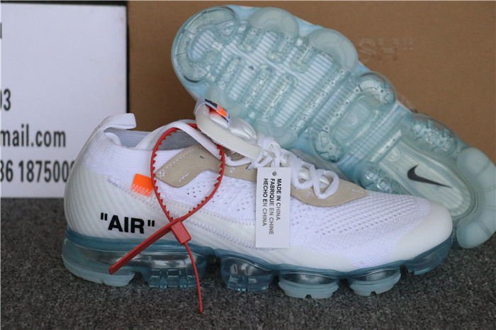 Authentic Off White X Nike Air Vapormax White GS