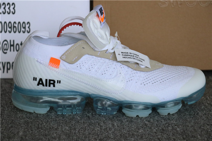Authentic Off White X Nike Air Vapormax White GS