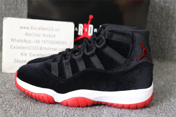 Nike Air Jordan 11 WMNS Bred Velvet ( WOMEN SIZE)
