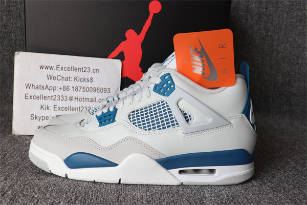 Nike Air Jordan 4 White Blue