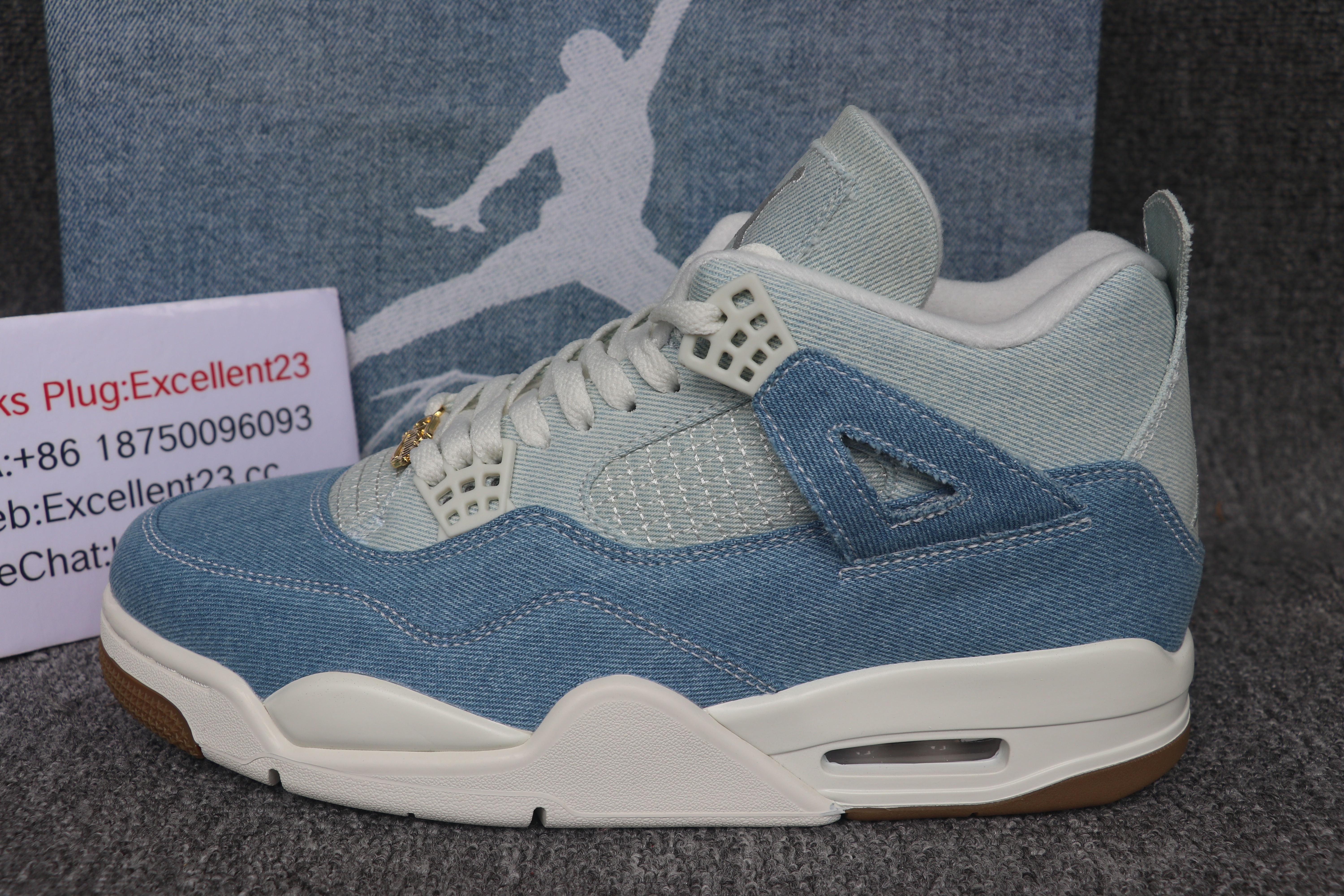 Nike Air Jordan 4 Denim Worn Blue