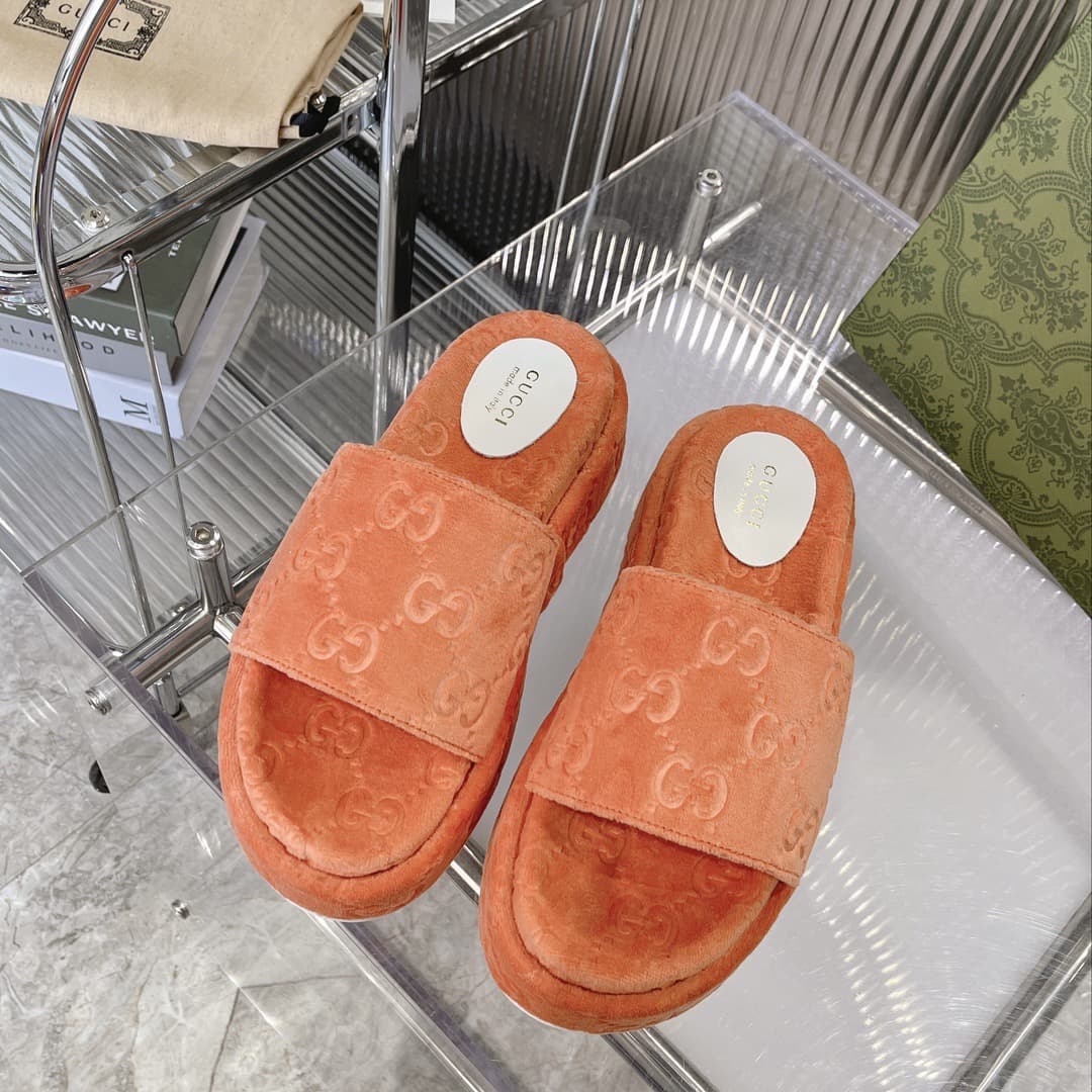 Gucci Slippers Heel High3.0cm