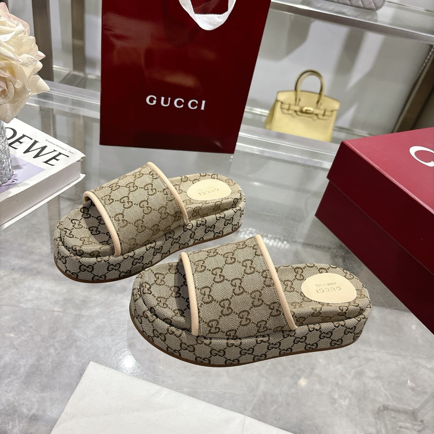 Gucci Slippers Heel High2.0cm
