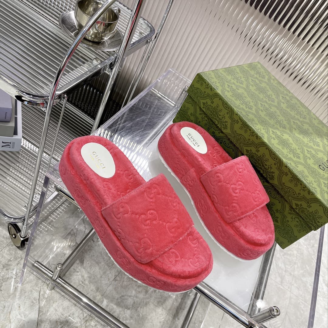 Gucci Slippers Heel High3.0cm