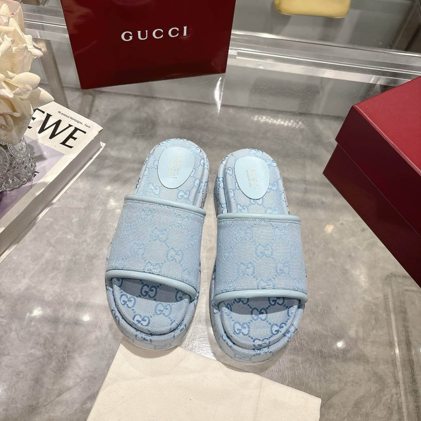 Gucci Slippers Heel High2.0cm