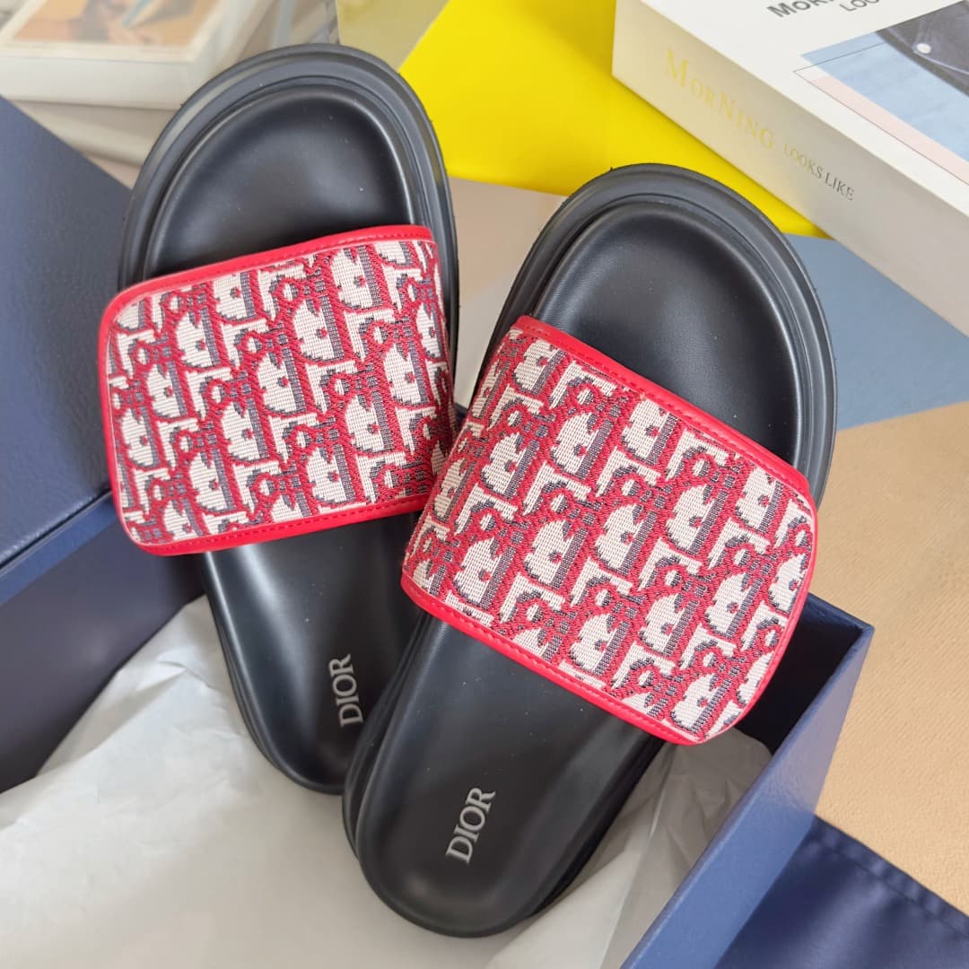 Dior Man Slippers Heel High3.5cm