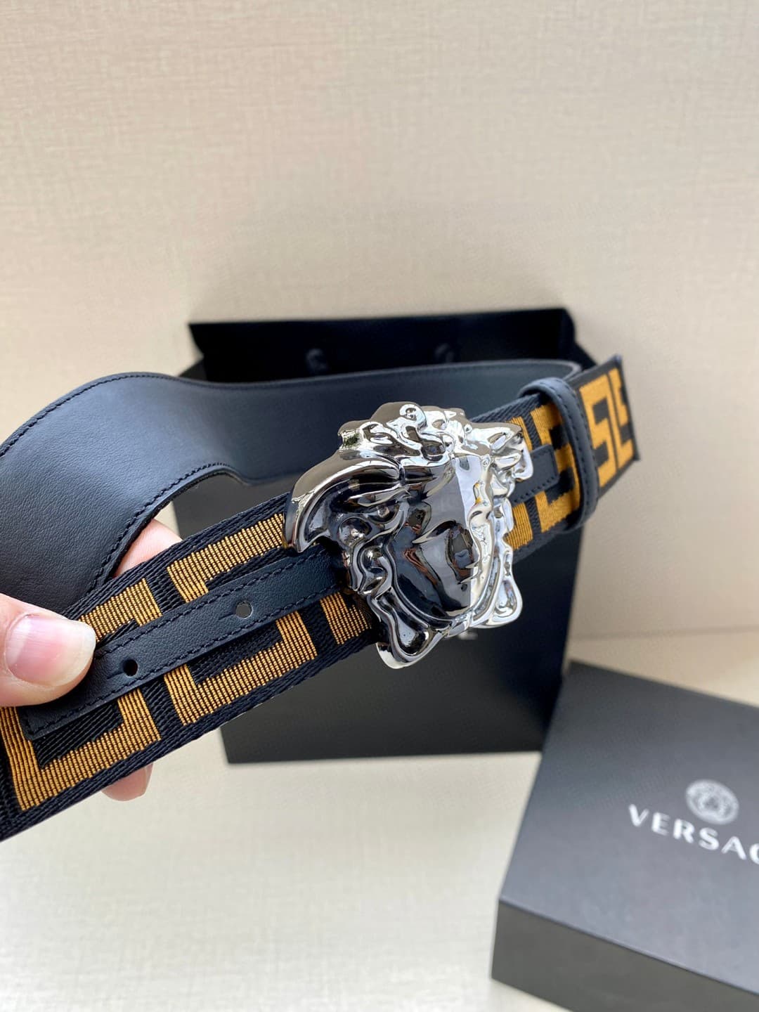 Versace Man 4.0cm Belt