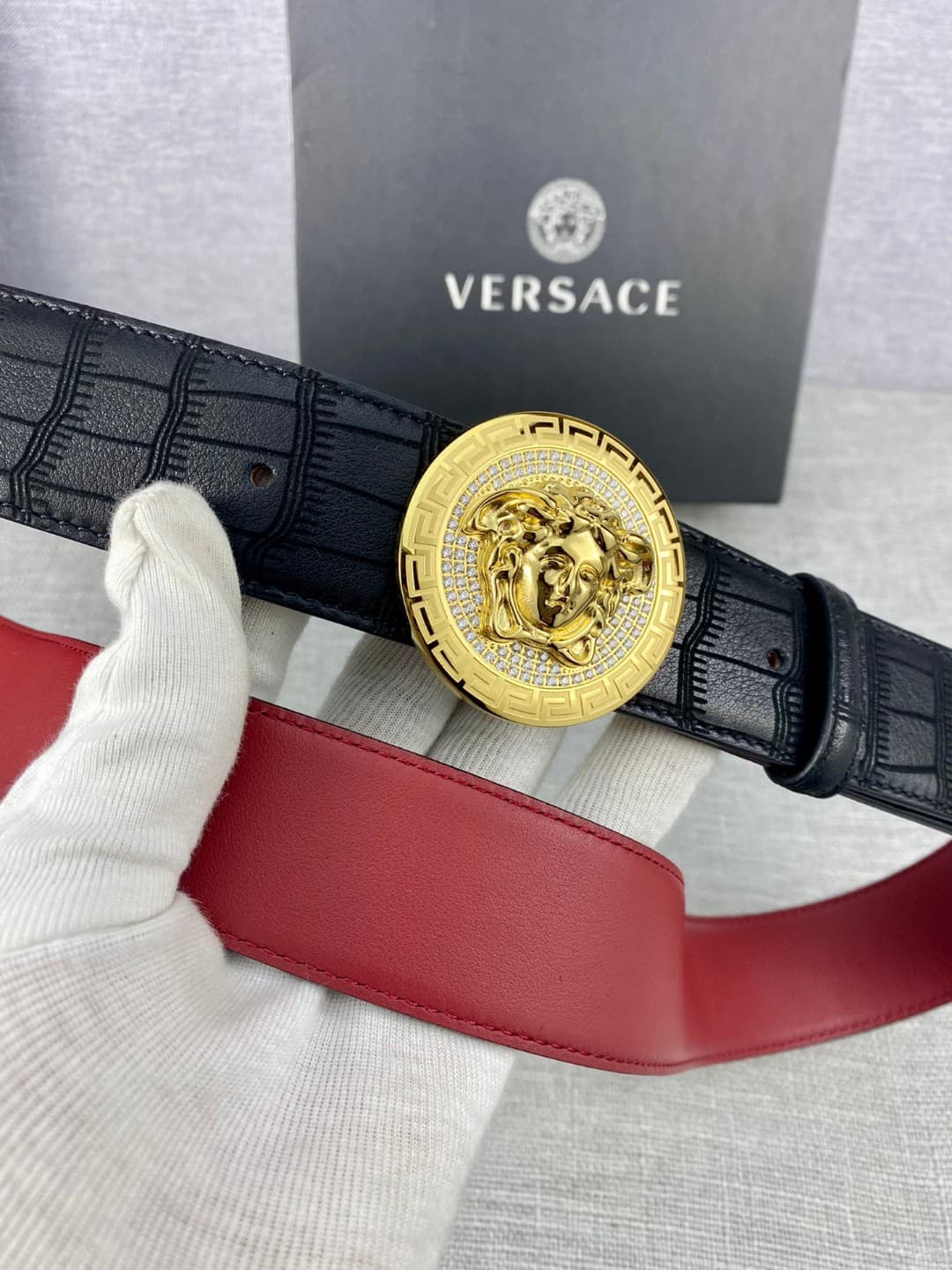 Versace Man 4.0cm Belt