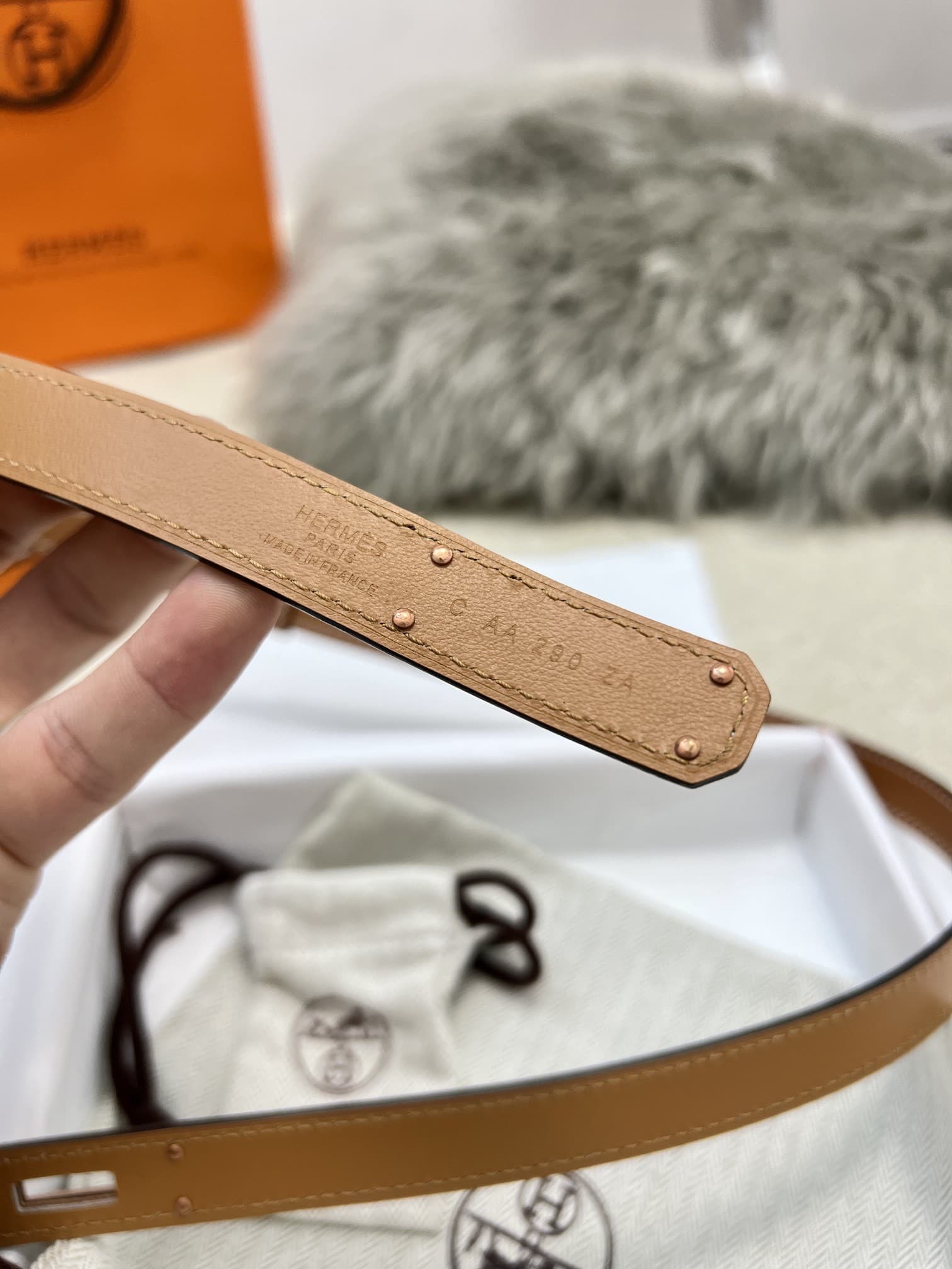 Hermes Woman 1.8cm Belt