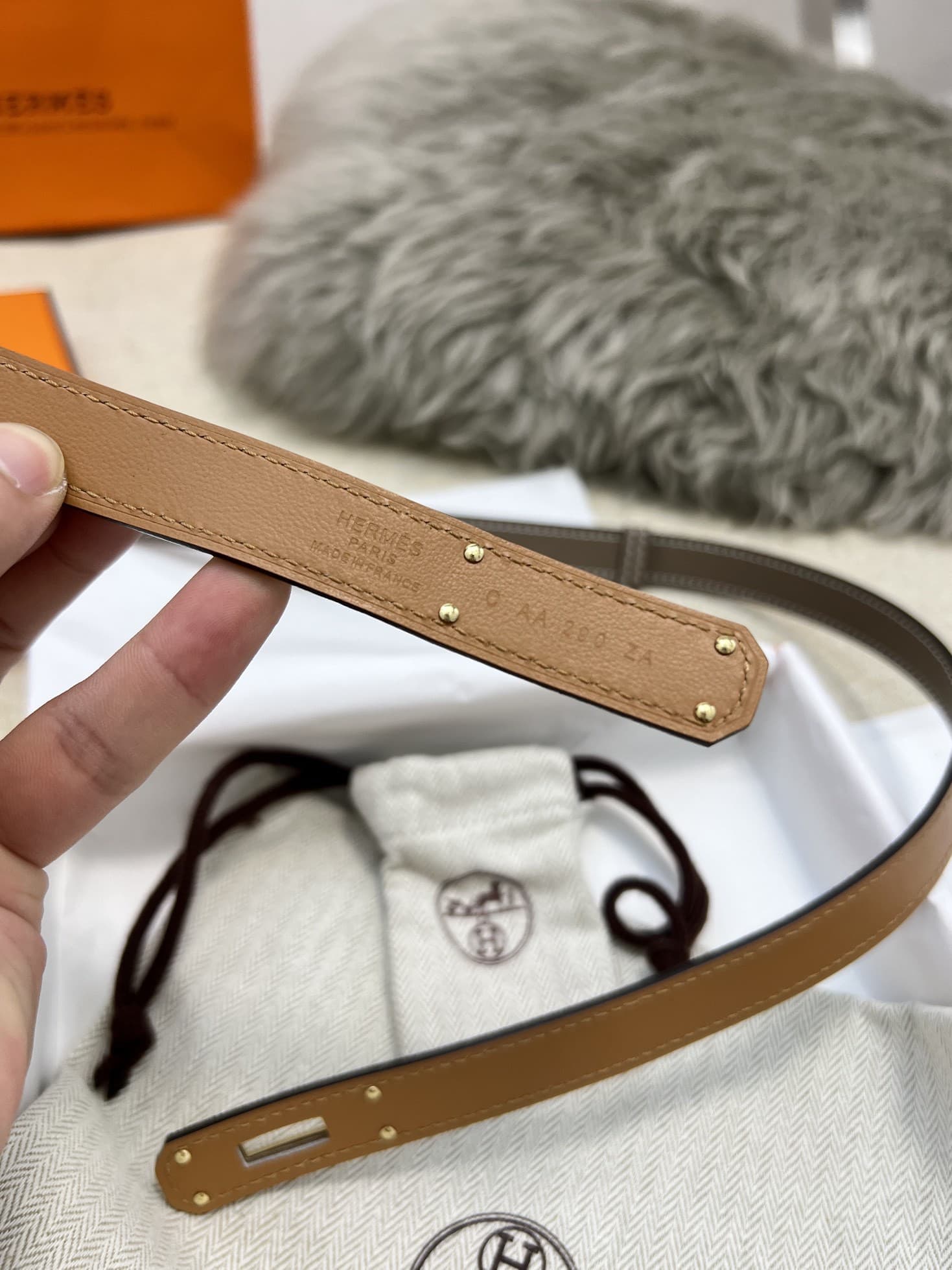 Hermes Woman 1.8cm Belt