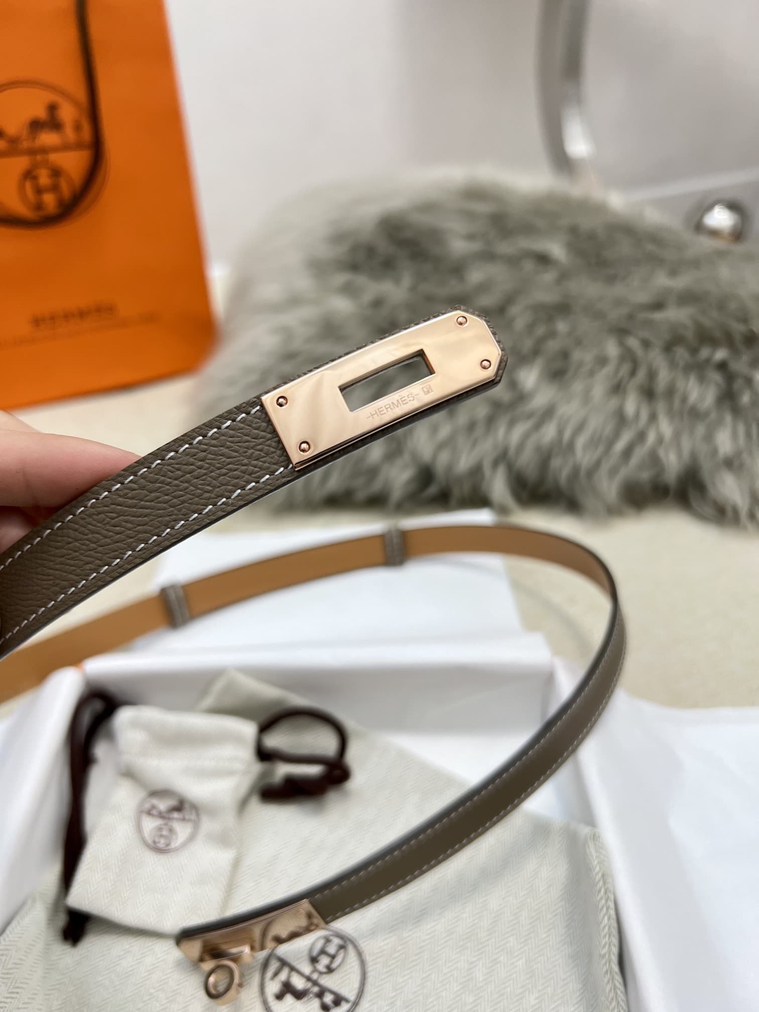 Hermes Woman 1.8cm Belt