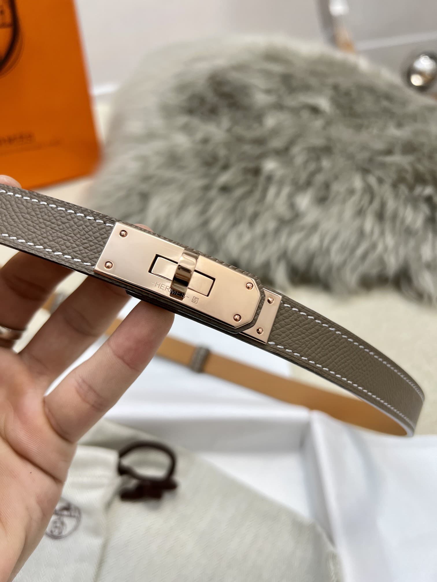 Hermes Woman 1.8cm Belt
