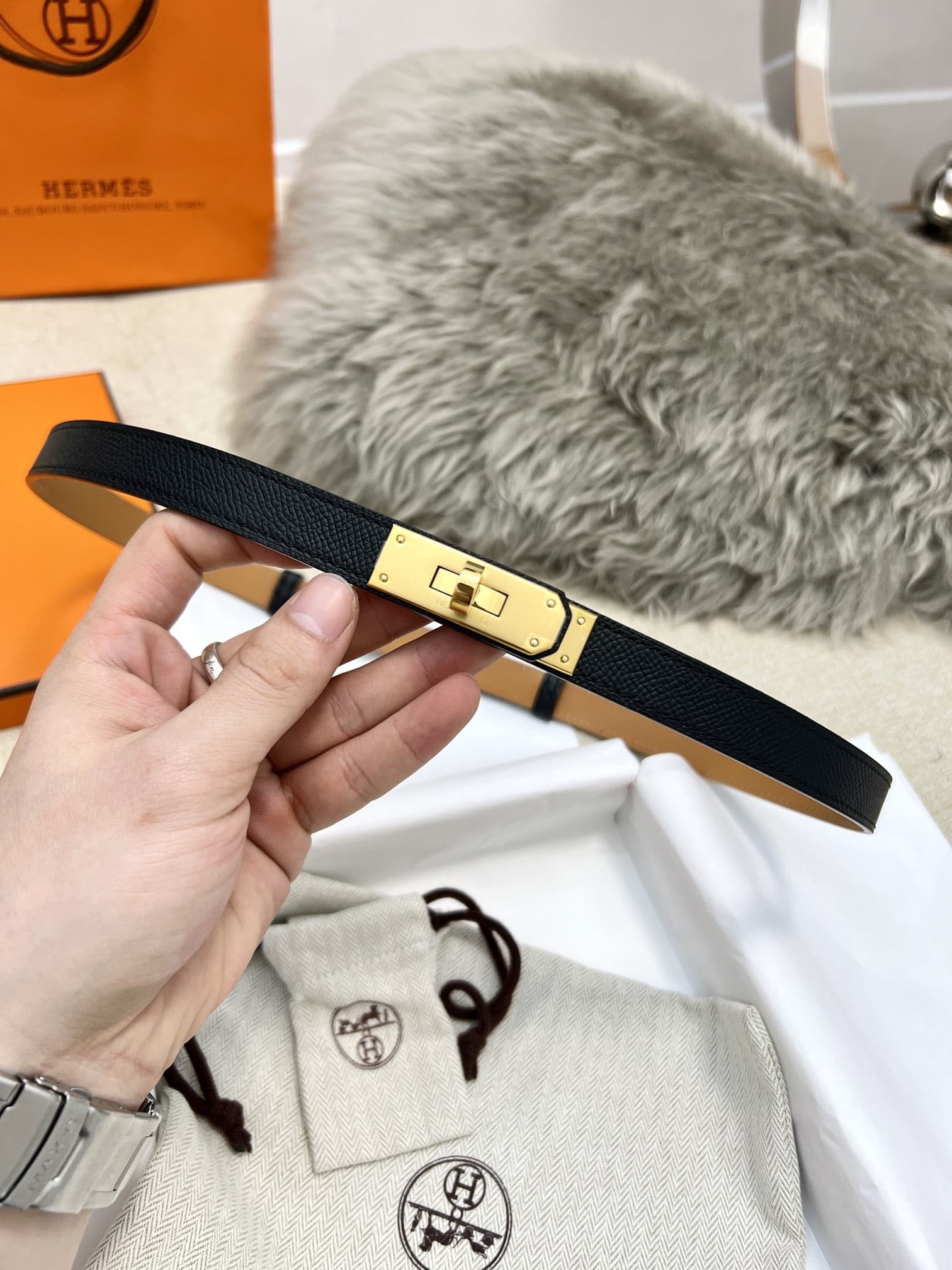 Hermes Woman 1.8cm Belt