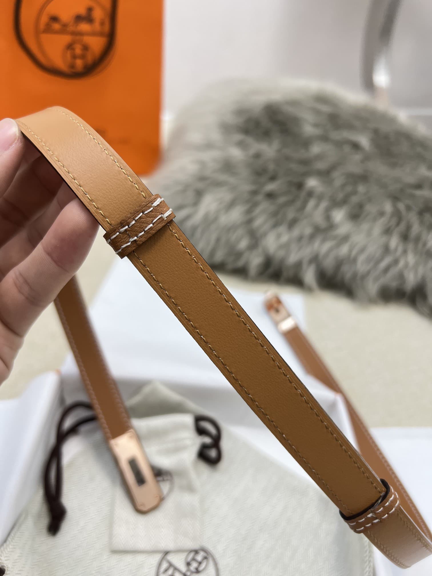 Hermes Woman 1.8cm Belt