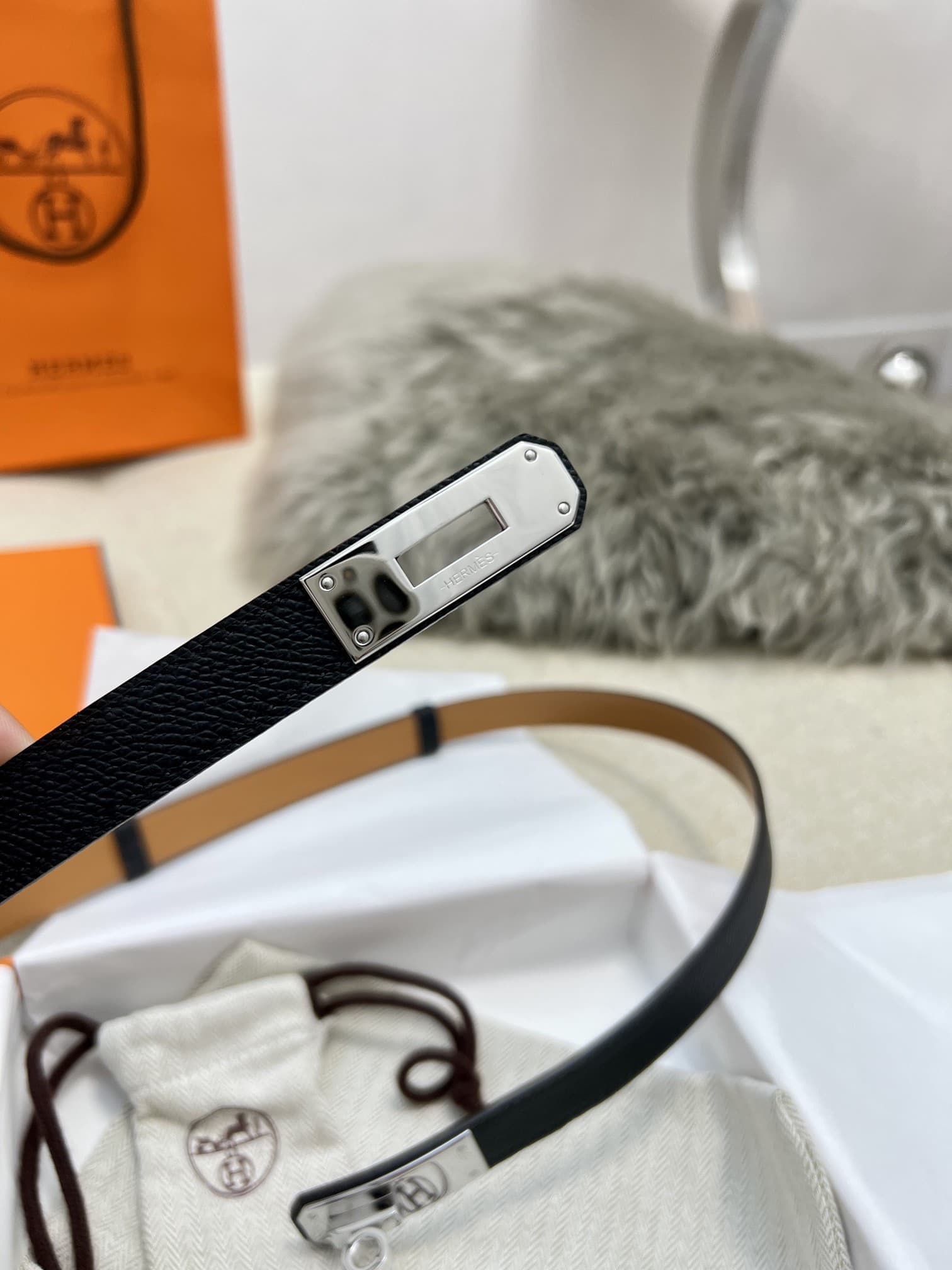 Hermes Woman 1.8cm Belt