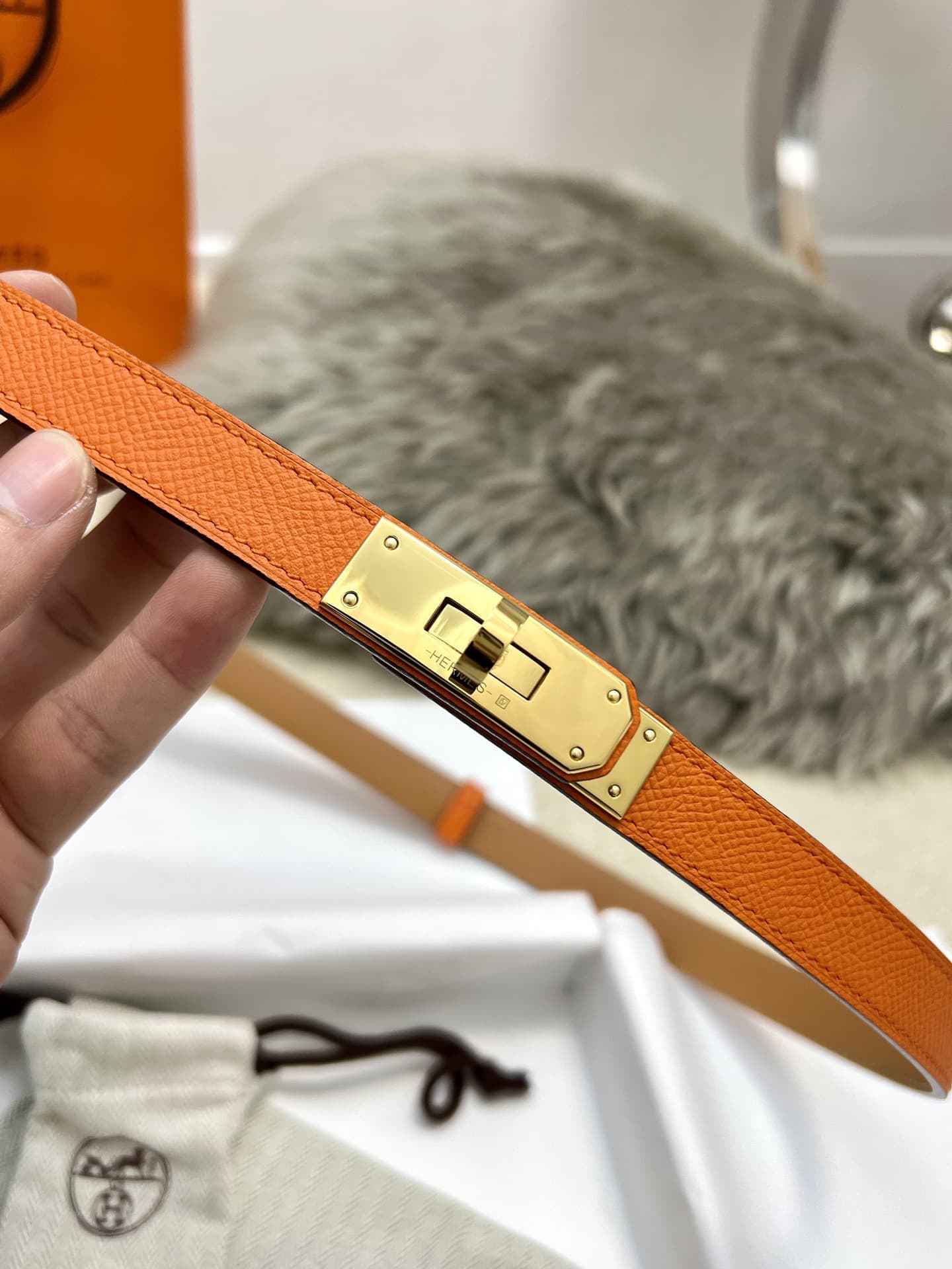 Hermes Woman 1.8cm Belt