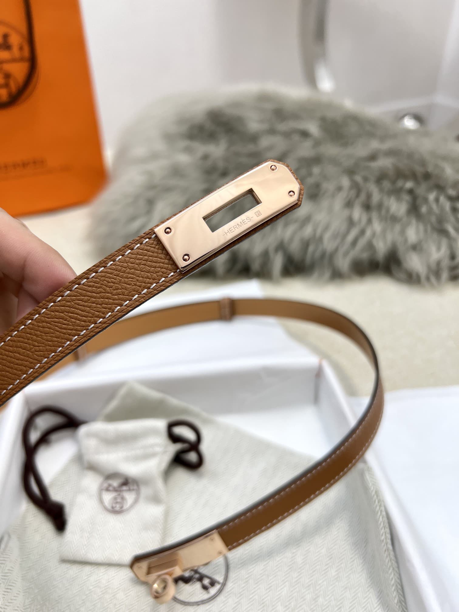 Hermes Woman 1.8cm Belt