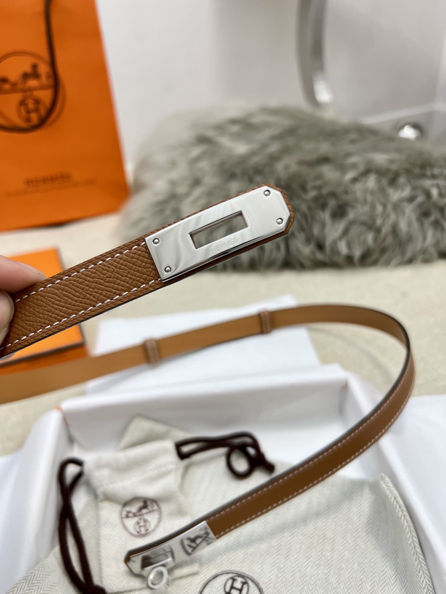 Hermes Woman 1.8cm Belt
