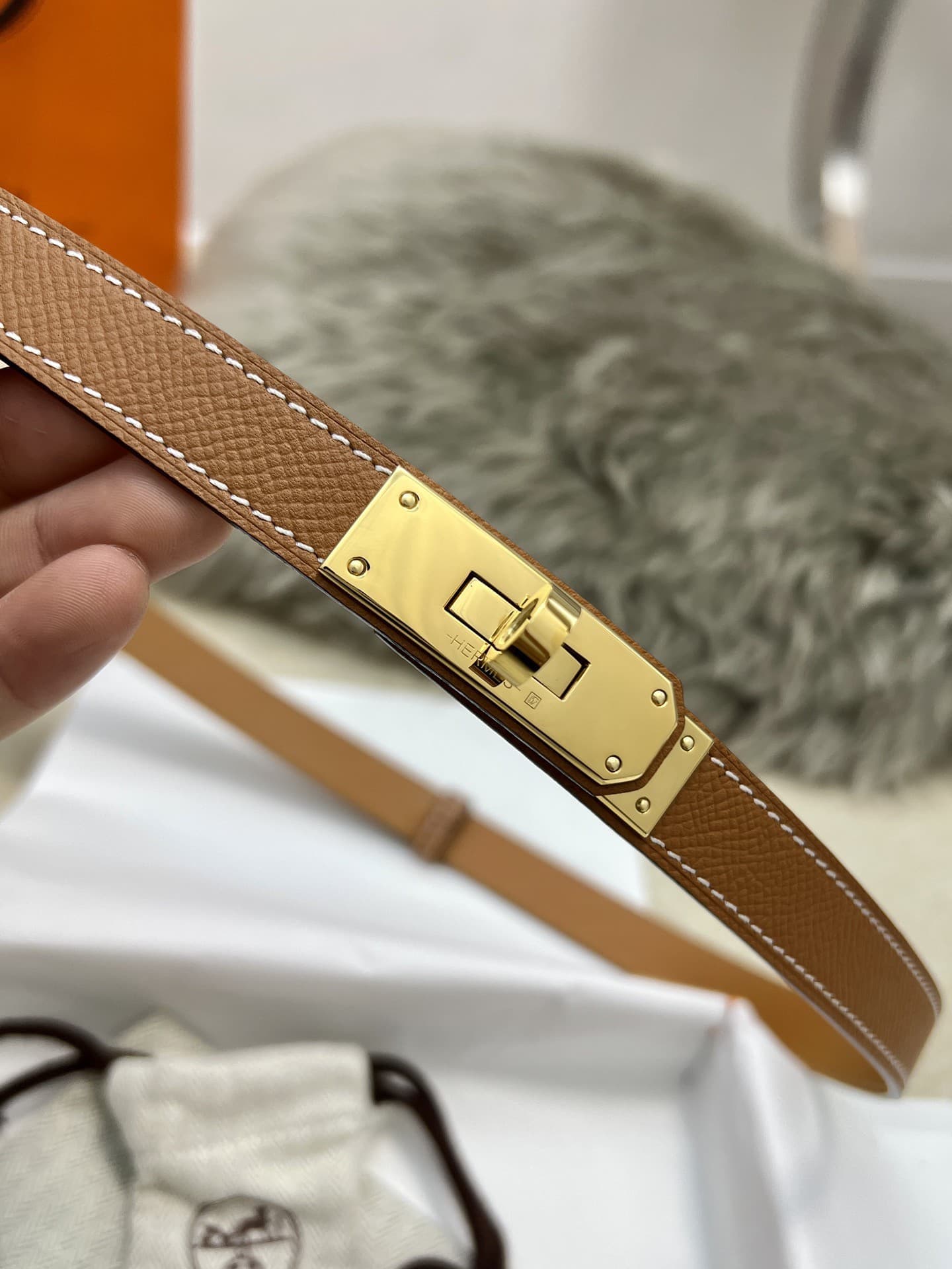 Hermes Woman 1.8cm Belt