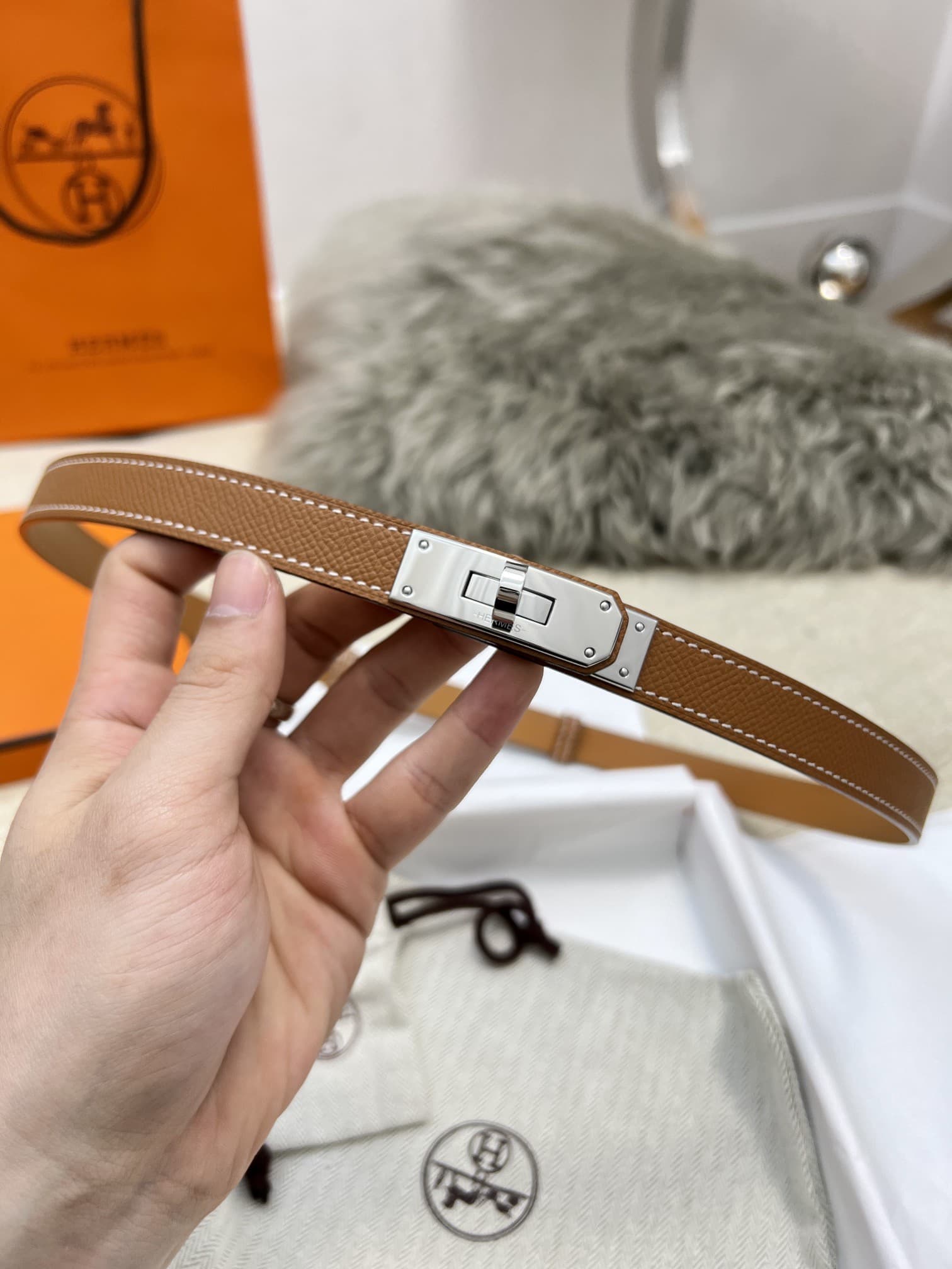 Hermes Woman 1.8cm Belt