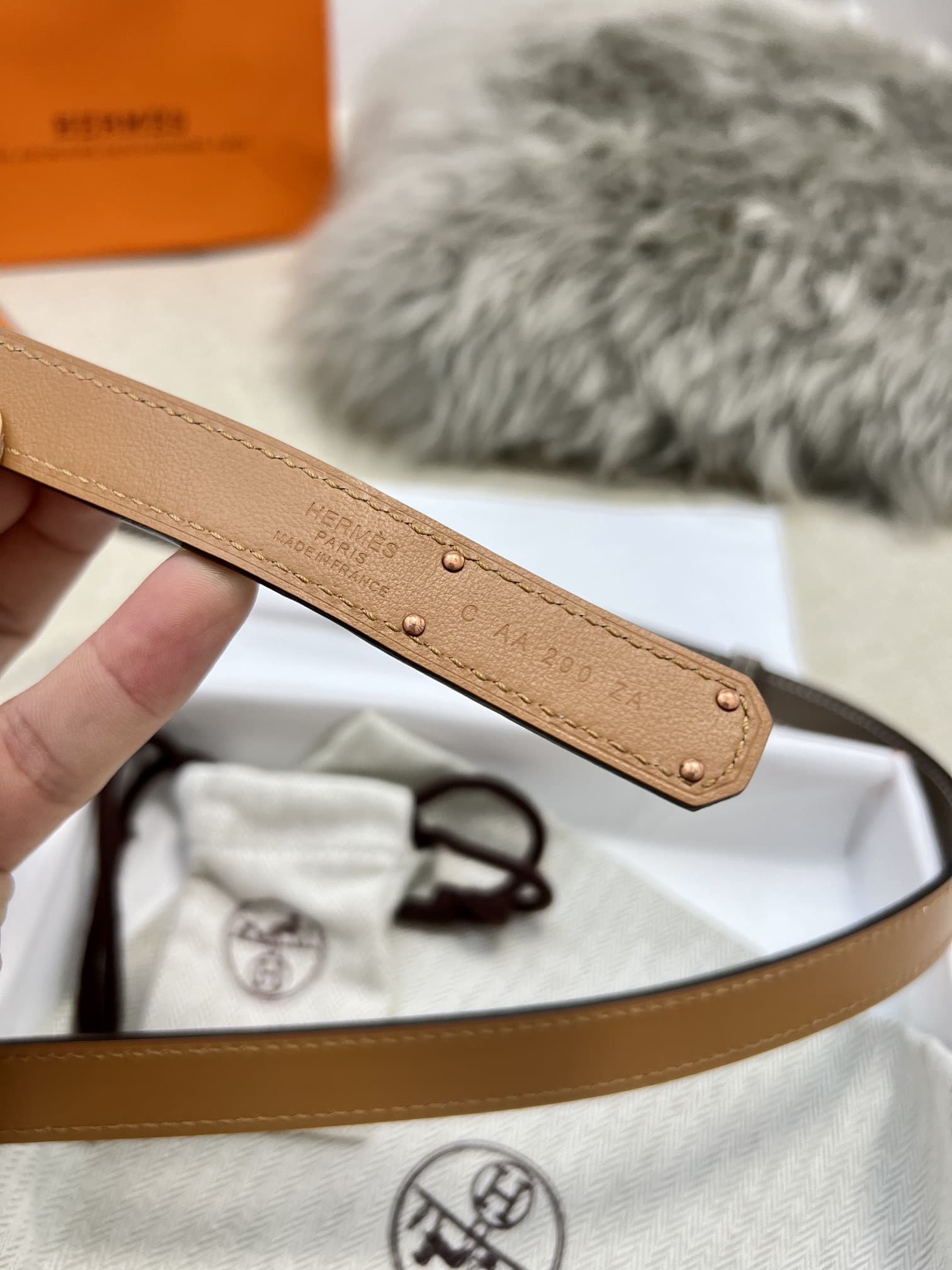 Hermes Woman 1.8cm Belt