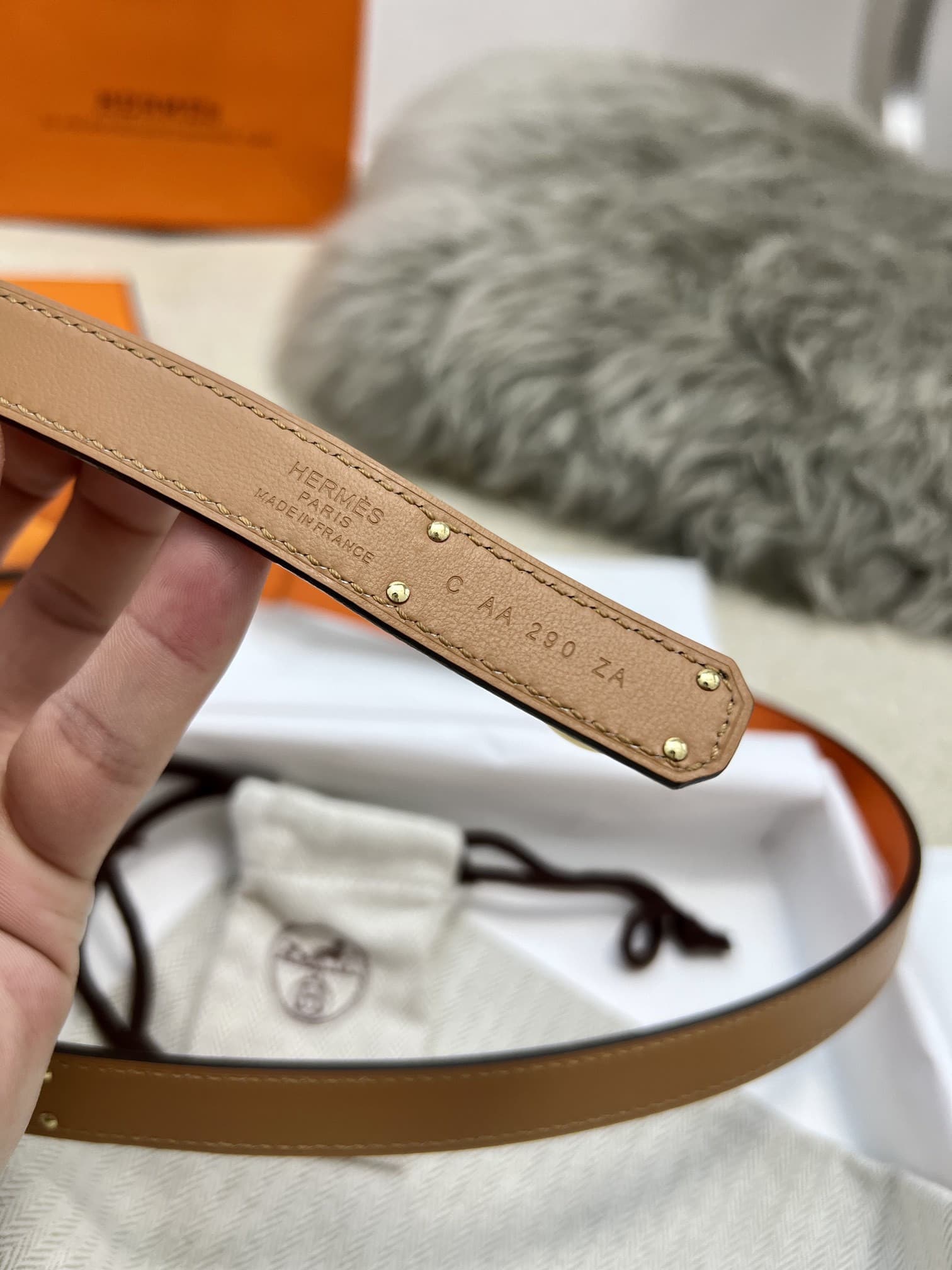 Hermes Woman 1.8cm Belt