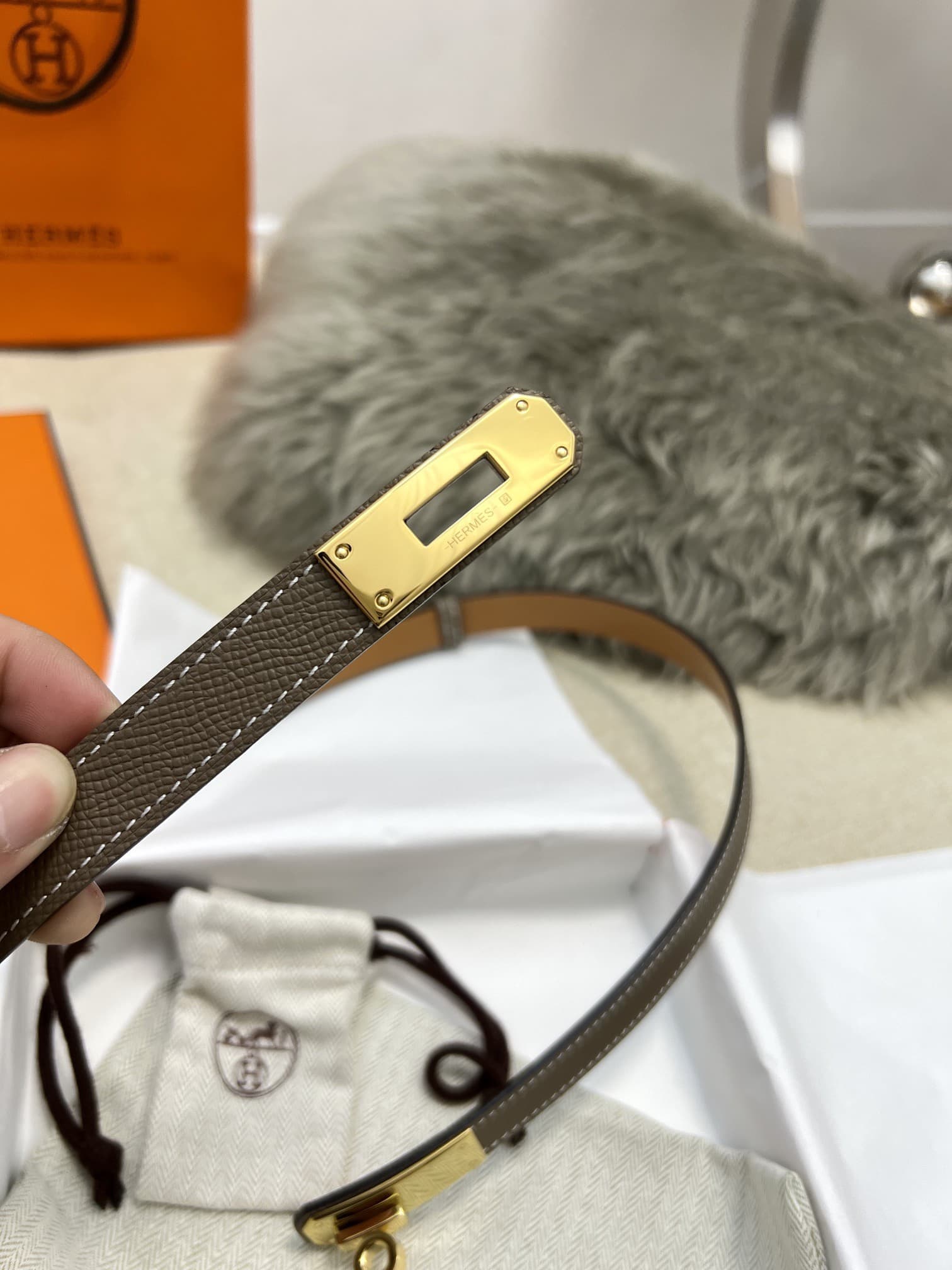 Hermes Woman 1.8cm Belt