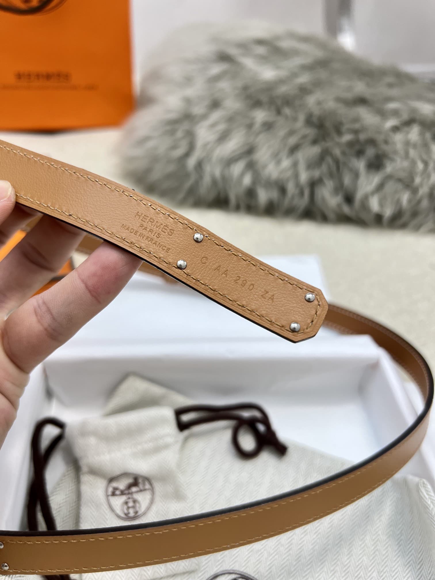 Hermes Woman 1.8cm Belt