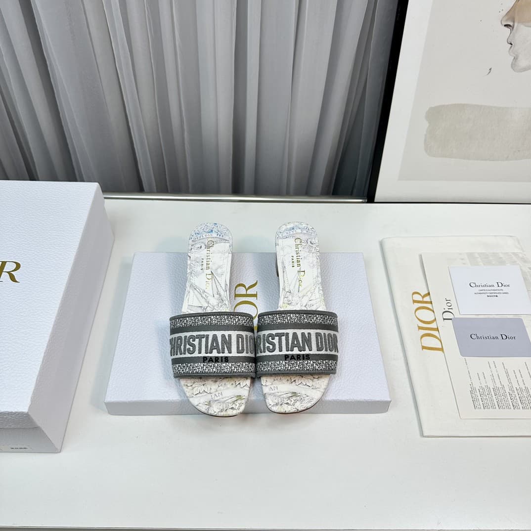 Dior Slippers Heel High4.5cm