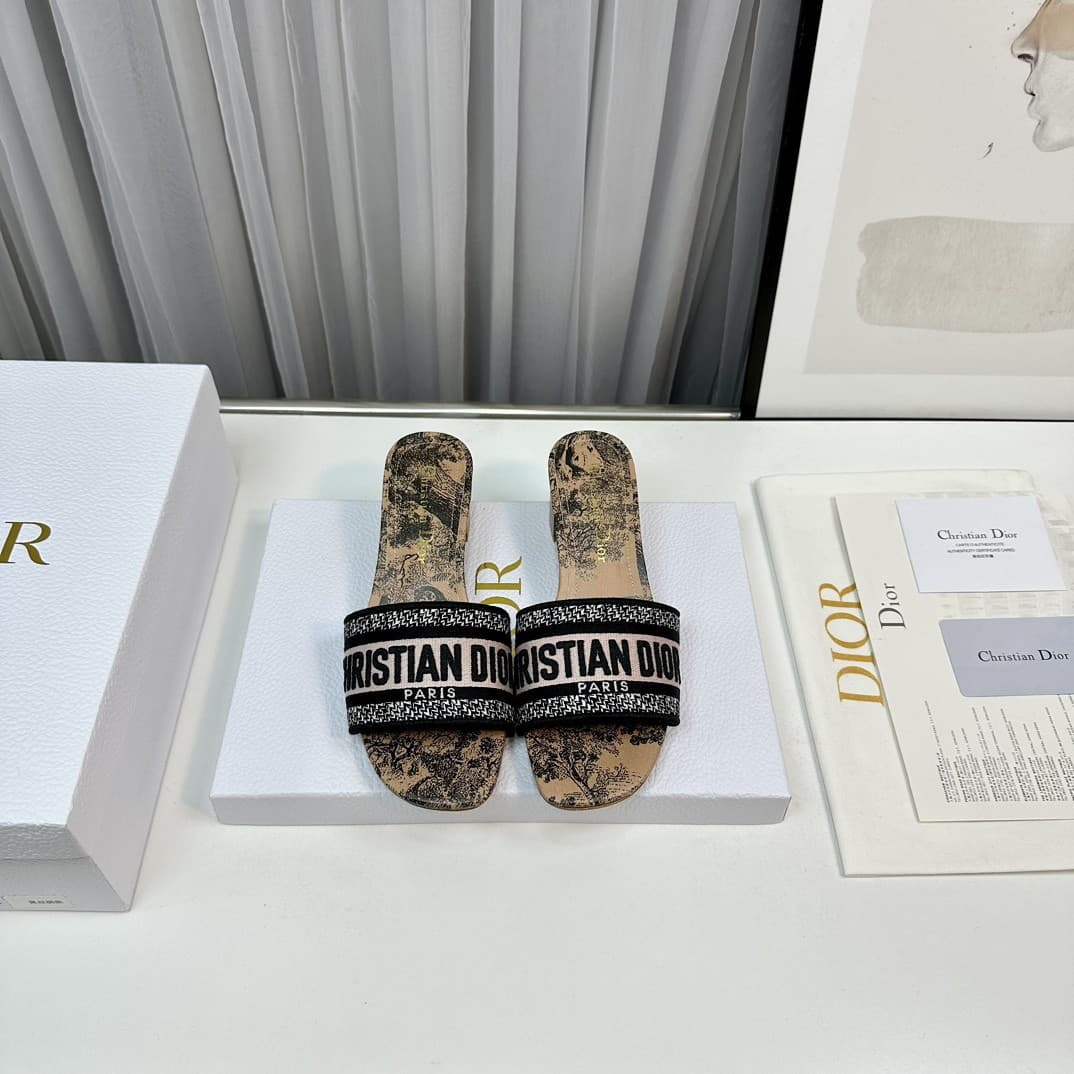 Dior Slippers Heel High4.5cm
