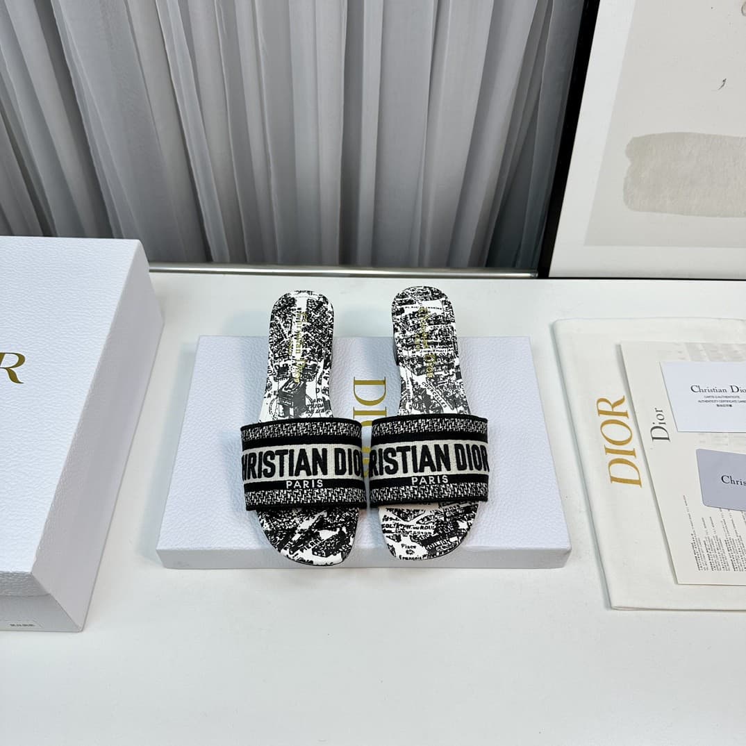 Dior Slippers Heel High4.5cm