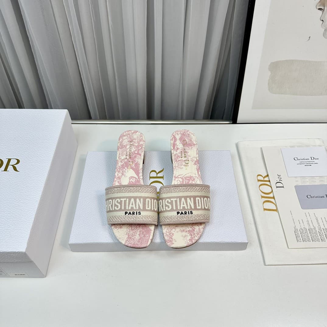 Dior Slippers Heel High4.5cm