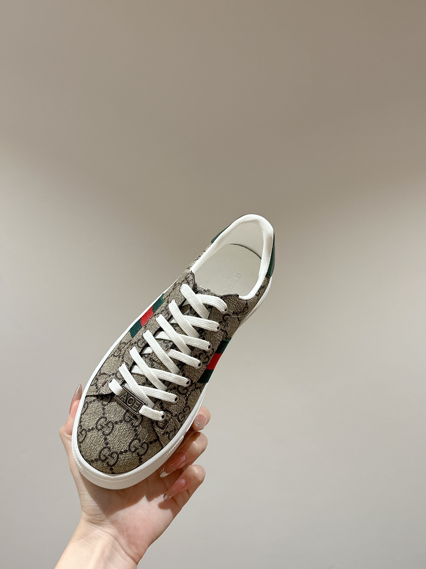 Gucci Ace Couple Shoes Heel High3cm