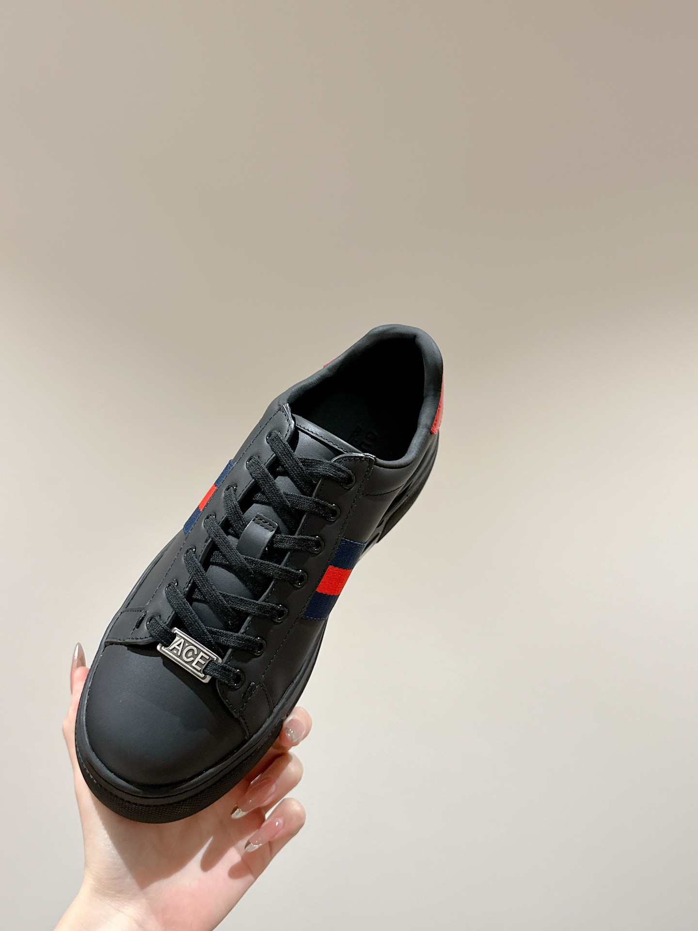 Gucci Ace Couple Shoes Heel High4cm