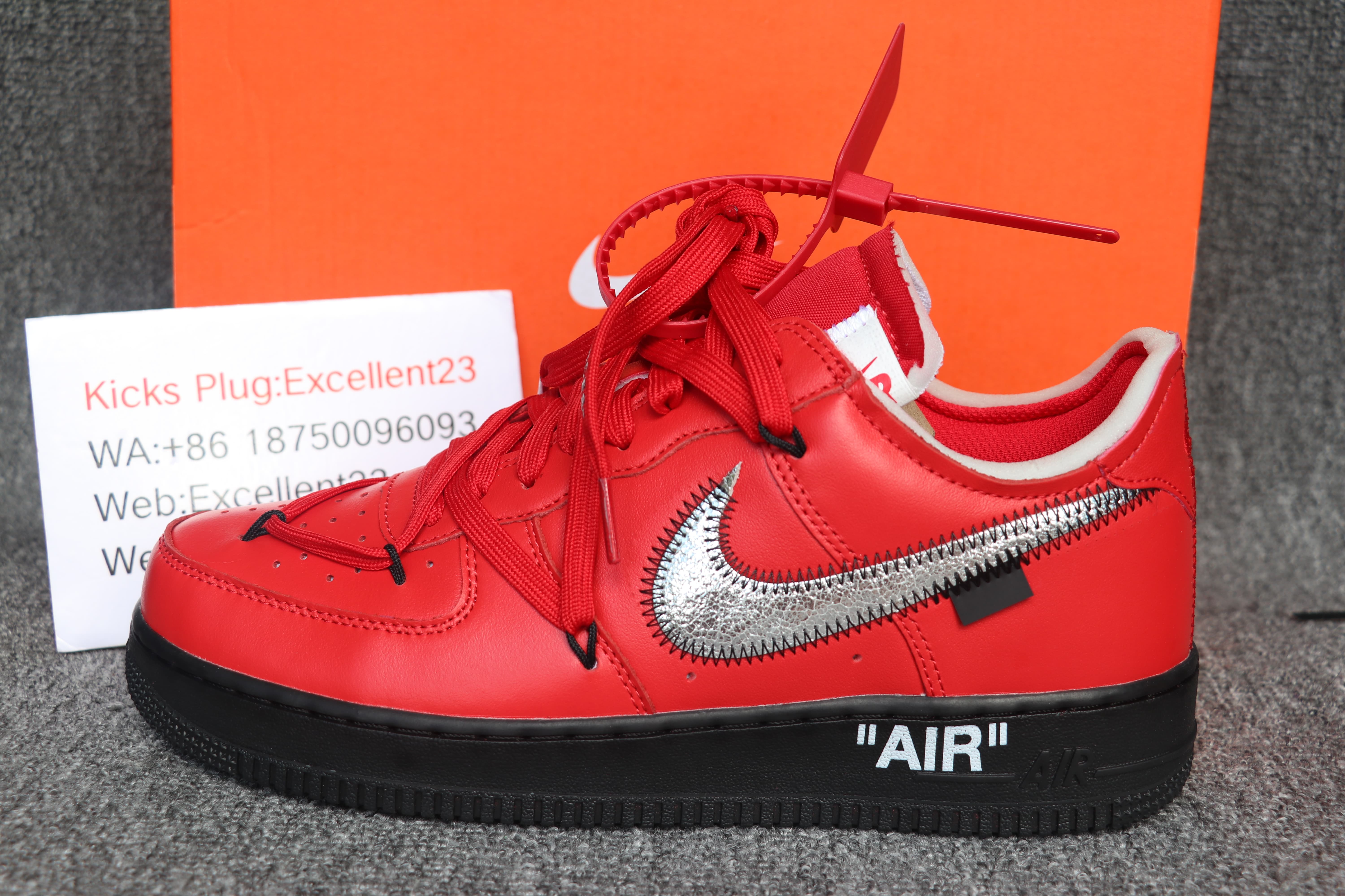 Off White x Air Force 1 Red